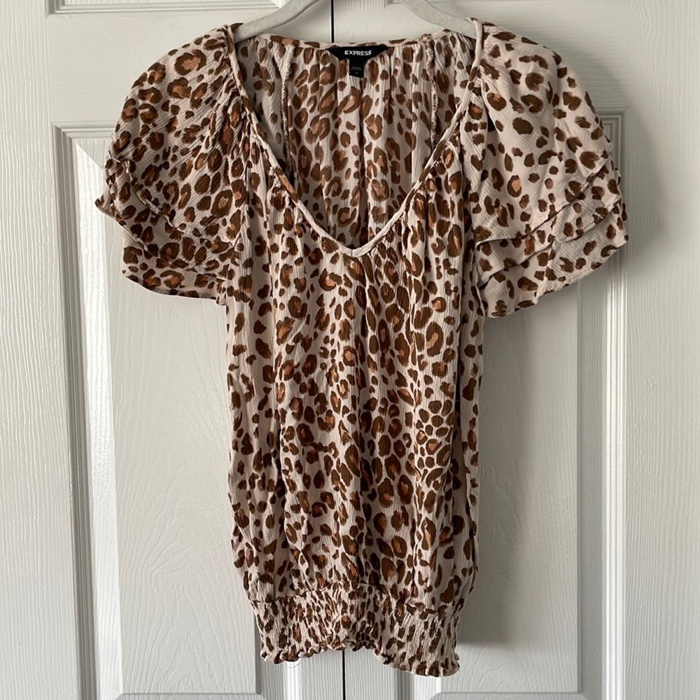 Express Cheetah Print Top